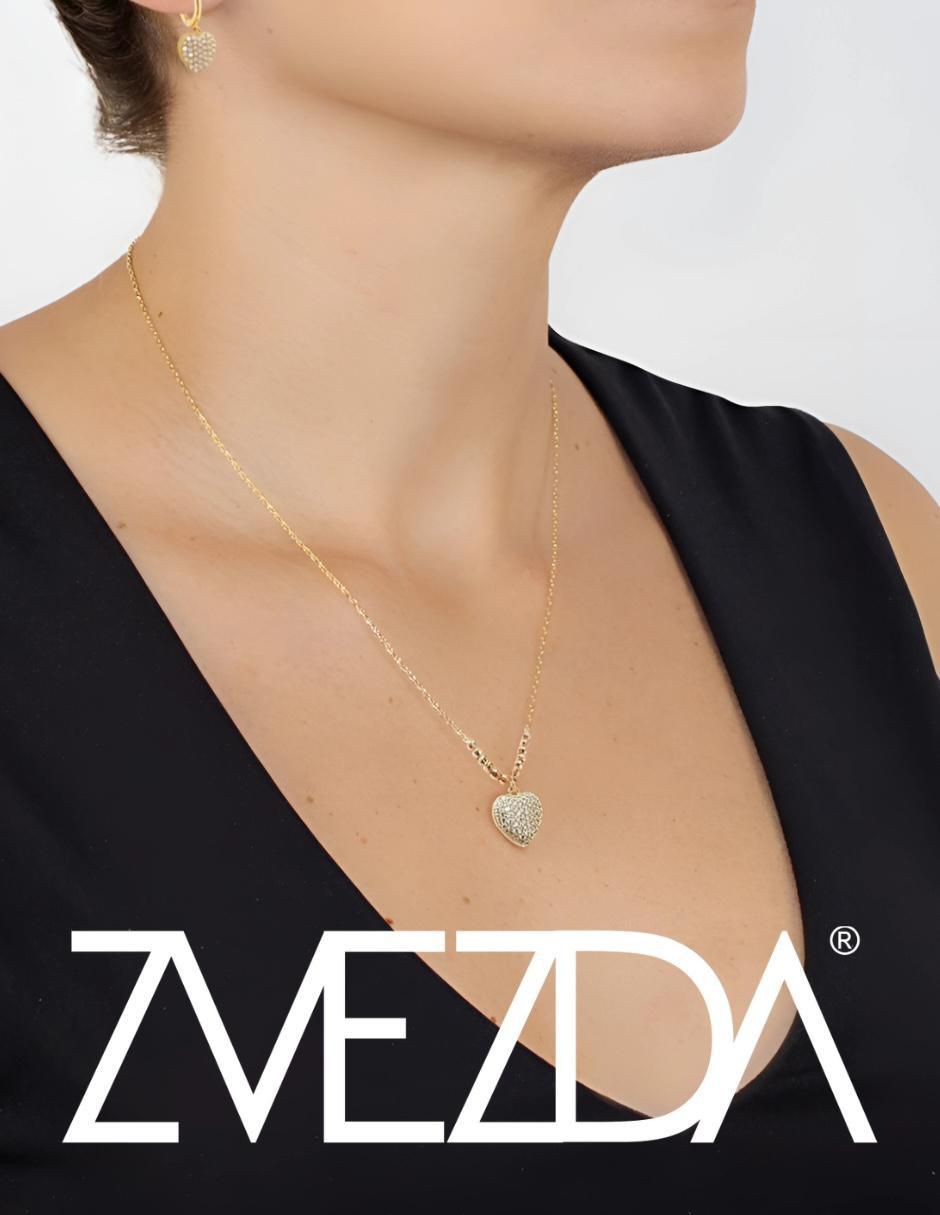 Collar de corazón Aurore 18 K 3