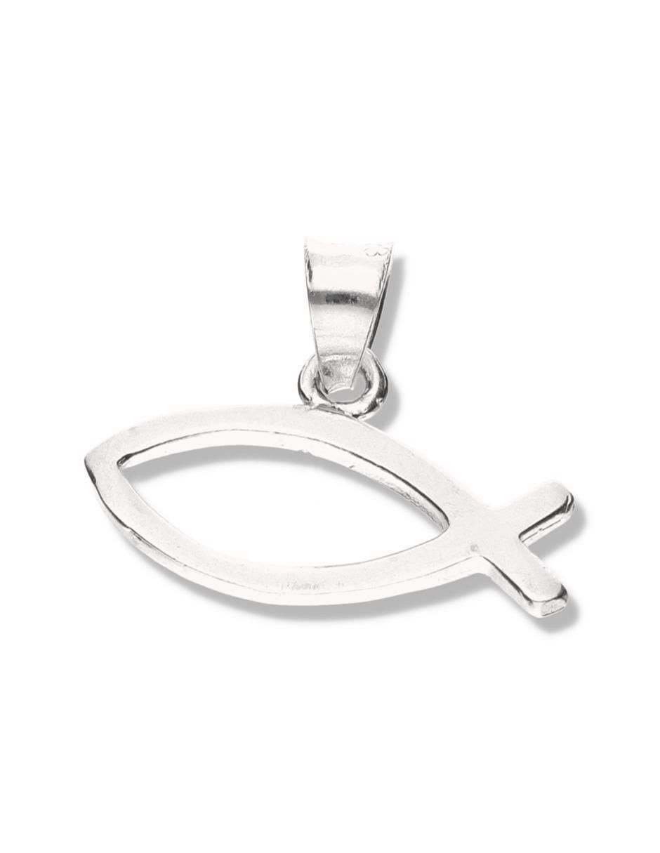 Dije de pez cristo de plata P 925 2