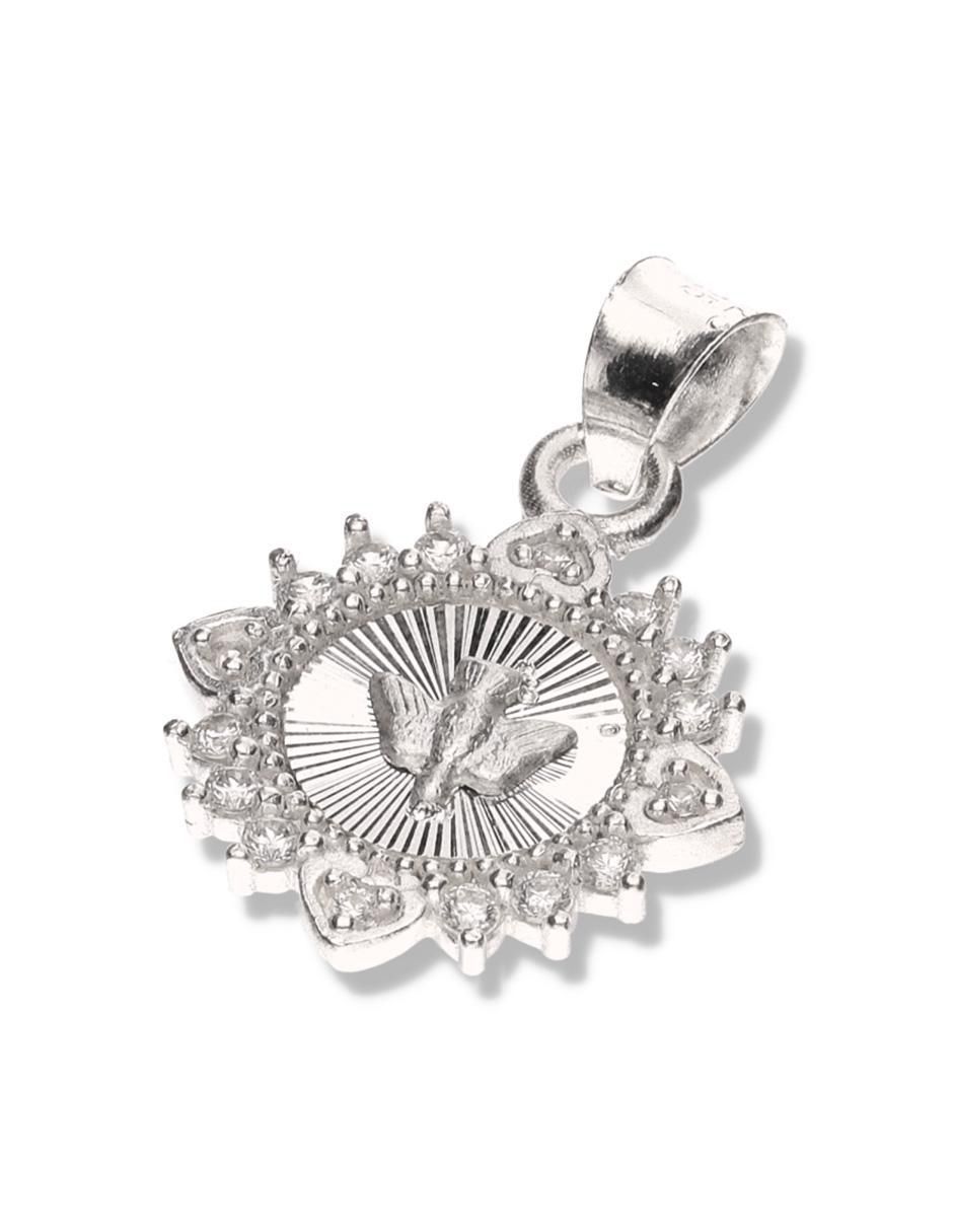 Medalla redonda cristo de plata P 925 2