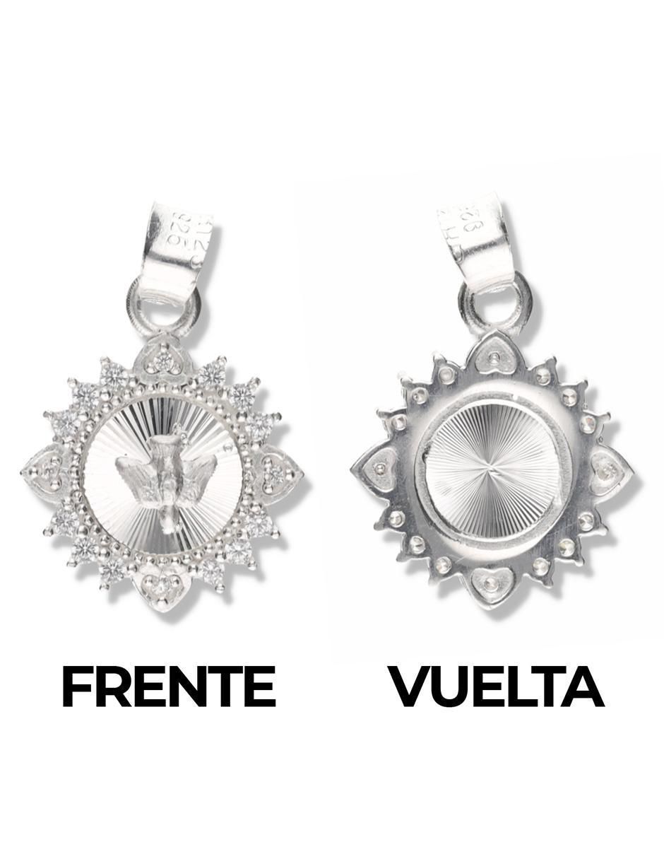 Medalla redonda cristo de plata P 925 3