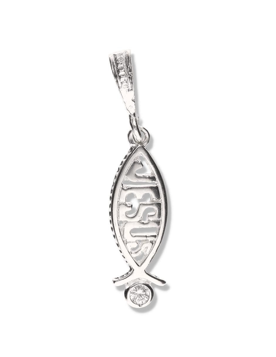 Dije de pez jesús de nazaret de plata P 925 Dije de pez jesús de nazaret de plata P 925