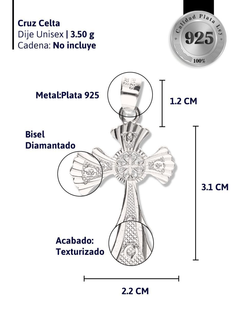 Dije de cruz cristo de plata P 925 4