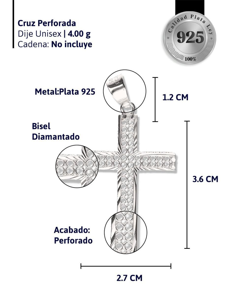 Dije de cruz cristo de plata P 925 3