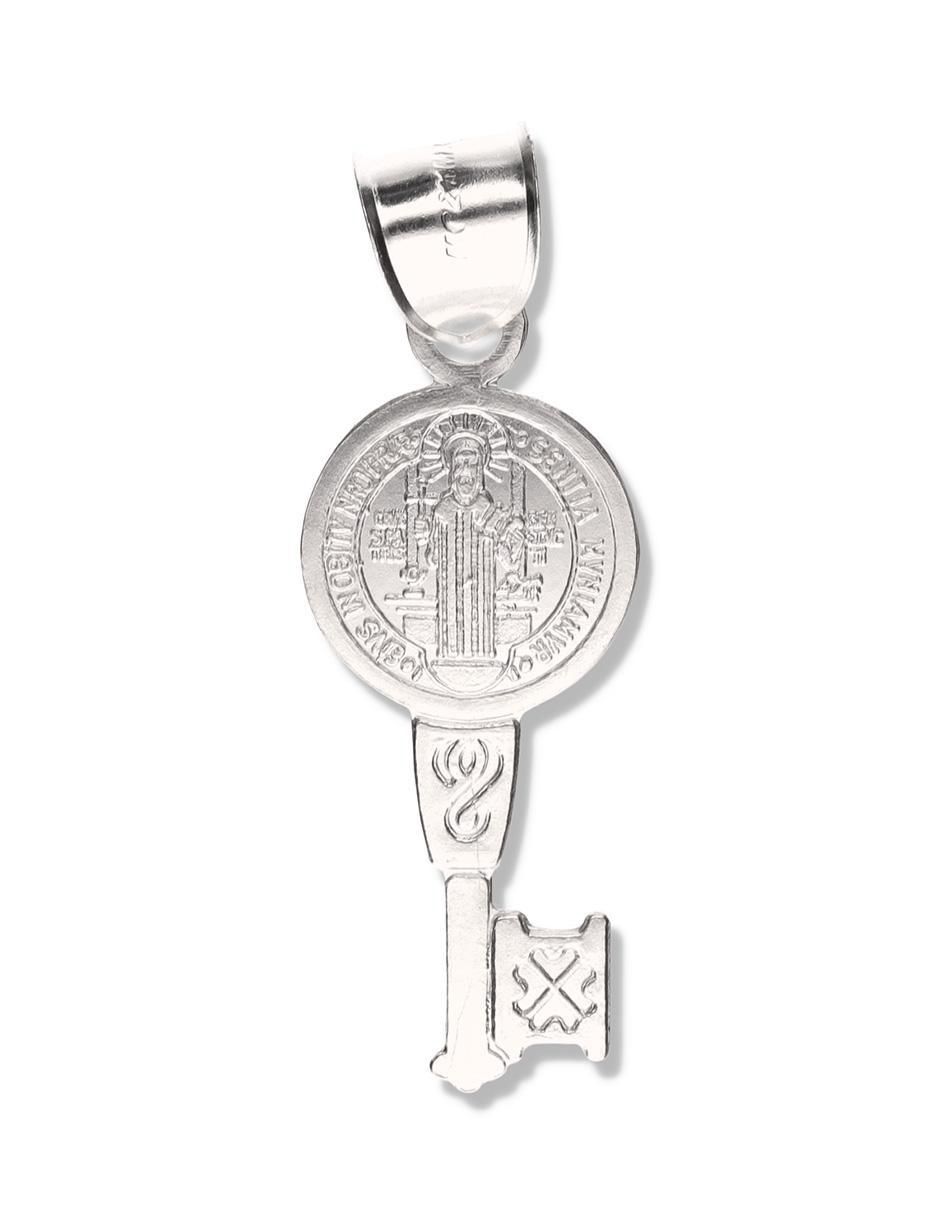 Dije de llave san benito de plata P 925
