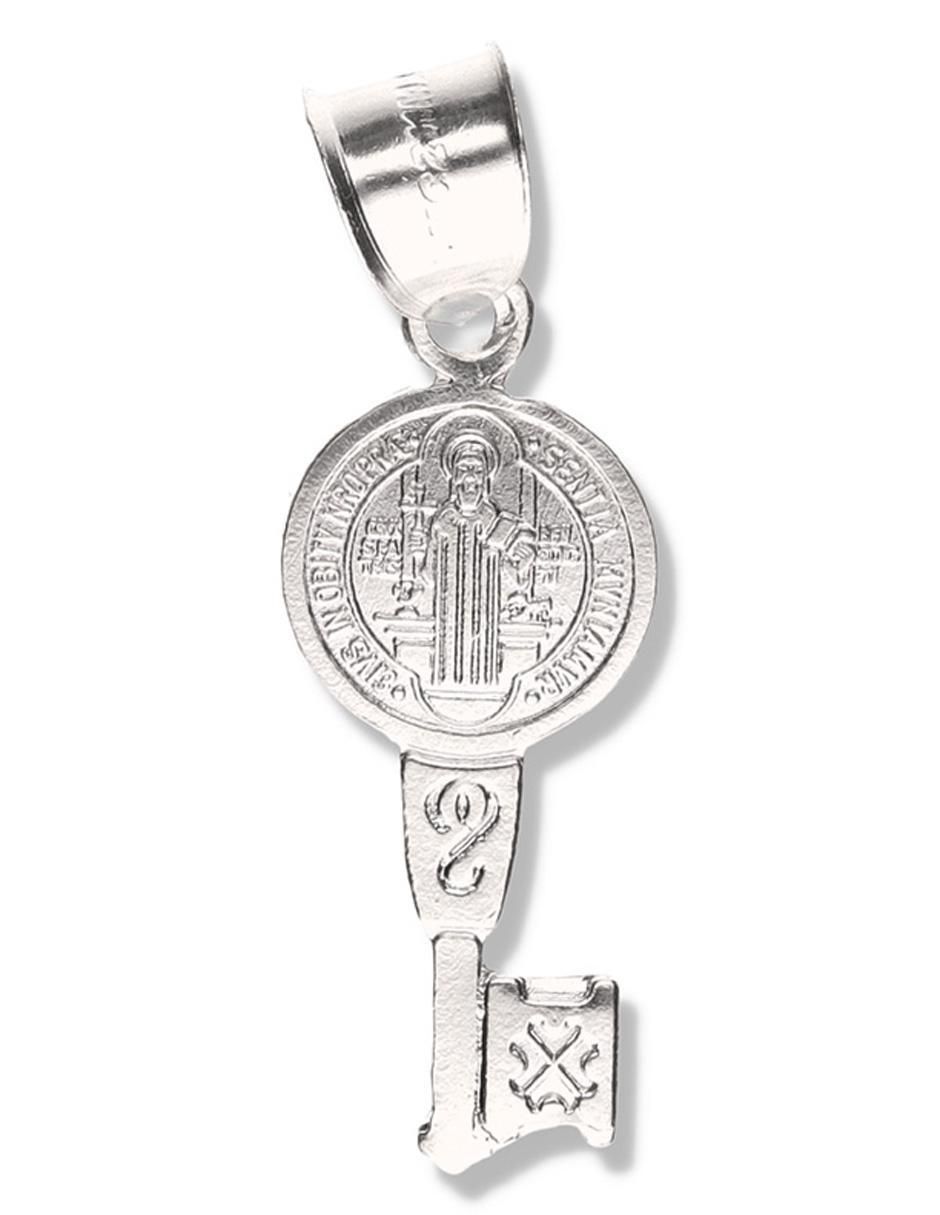 Dije de llave san benito de plata P 925 Dije de llave san benito de plata P 925