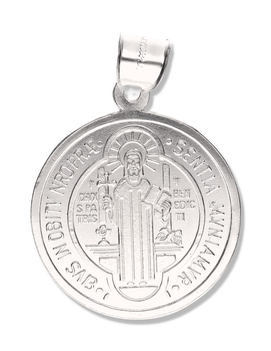 Medalla redonda san benito de plata P 925