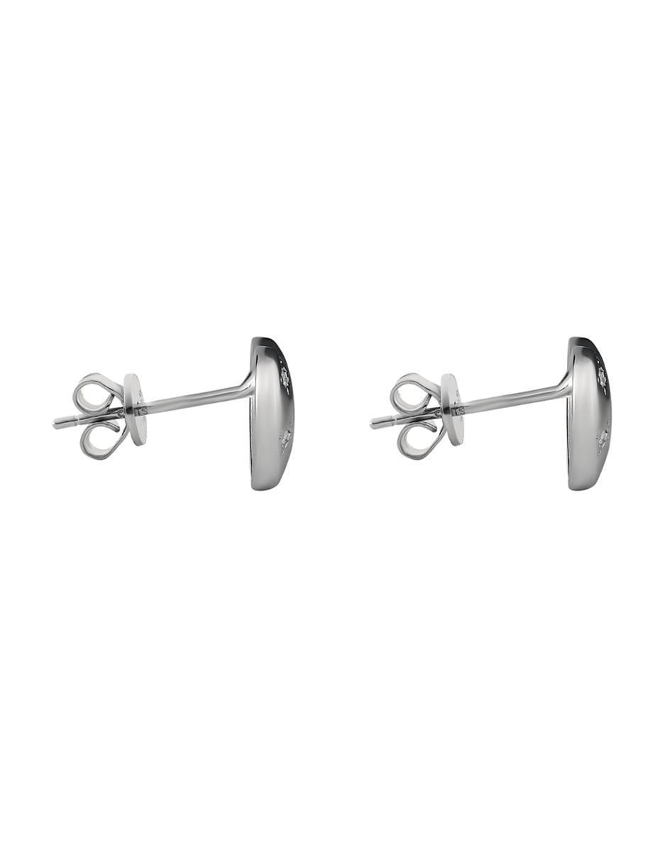 Broqueles de corazón de plata P 925 zirconia 3