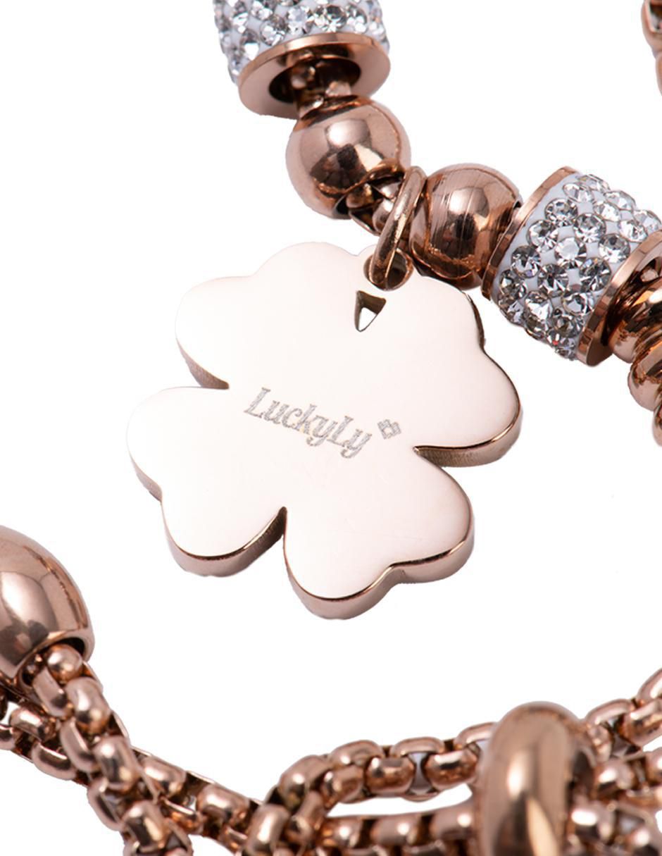 Kit de pulsera 18 K Gaby con acabado baño de oro rosa 12