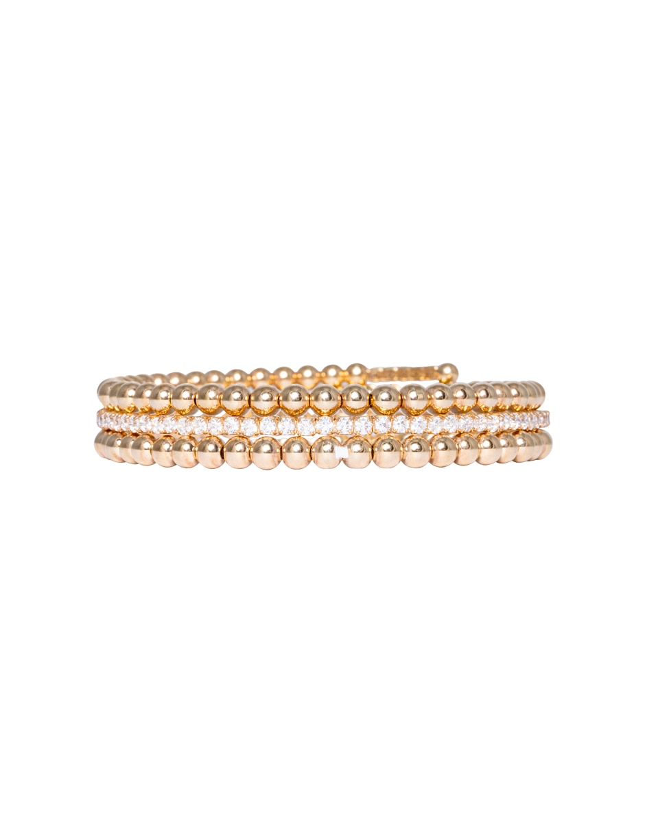 Pulsera con zirconia Esferas Luminosas 2