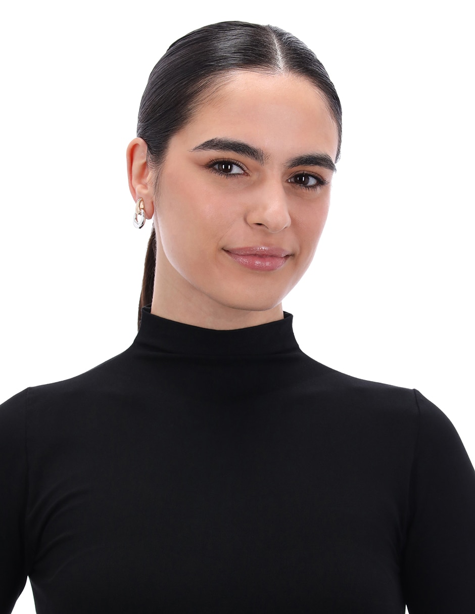 Aretes circulares Treasured Metal 3