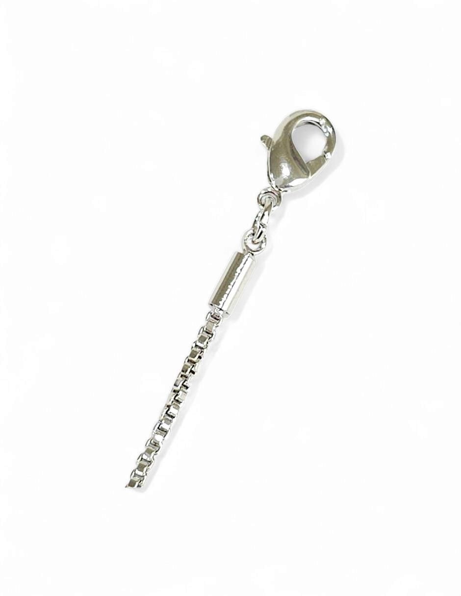 Pulsera con acabado baño rodio 7