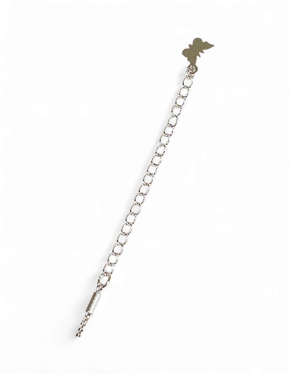 Pulsera con acabado baño rodio 8
