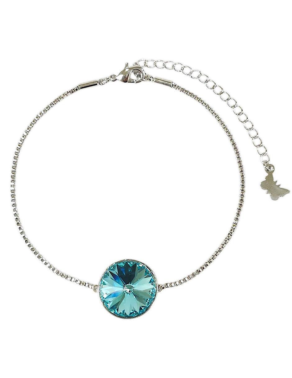 Pulsera con acabado baño rodio Pulsera con acabado baño rodio