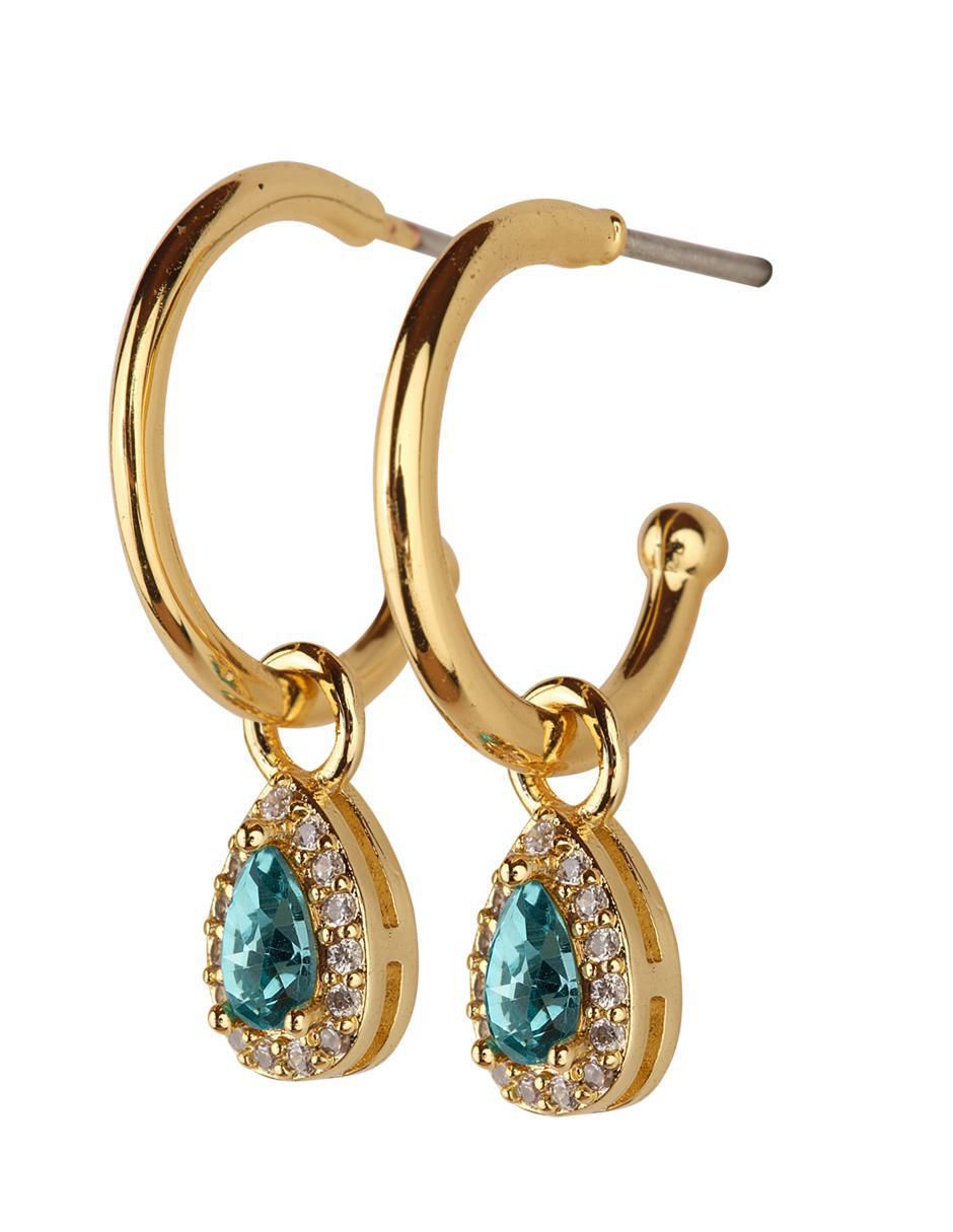 Set de collar y aretes Dory crl20n baño de oro 14 k zirconia cúbica 5
