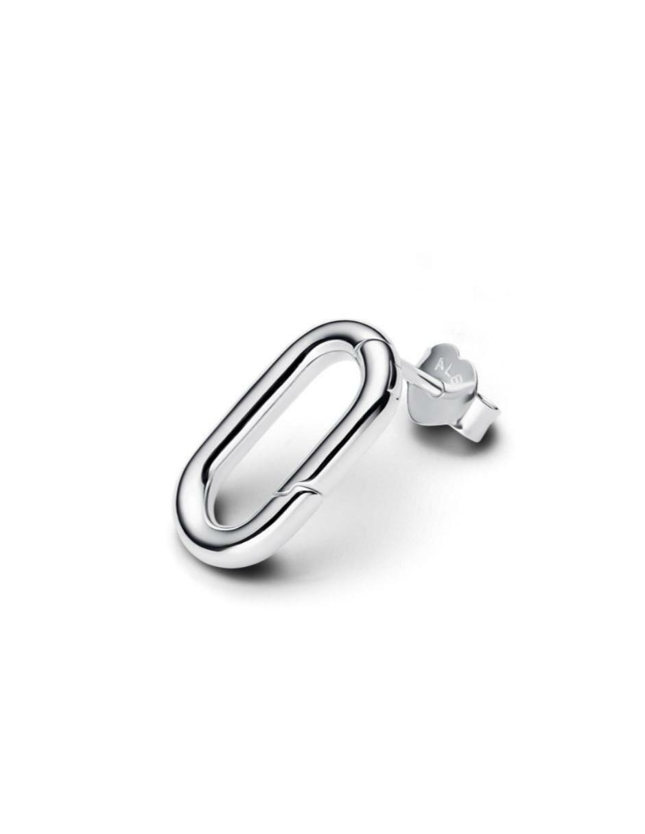Aretes de eslabones Me de plata P 925 con acabado brillante