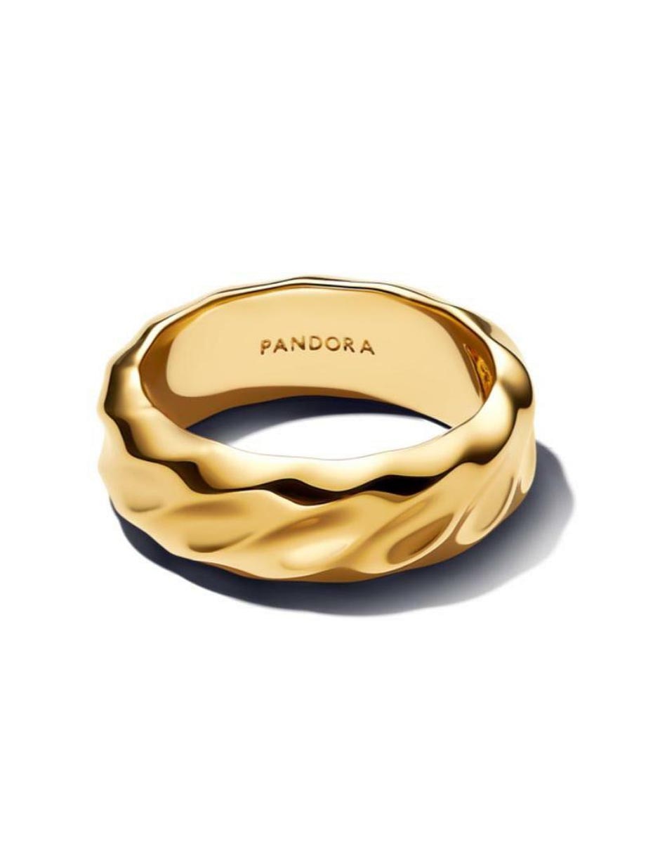 Anillo Essence de plata P 925 con acabado baño de oro 2