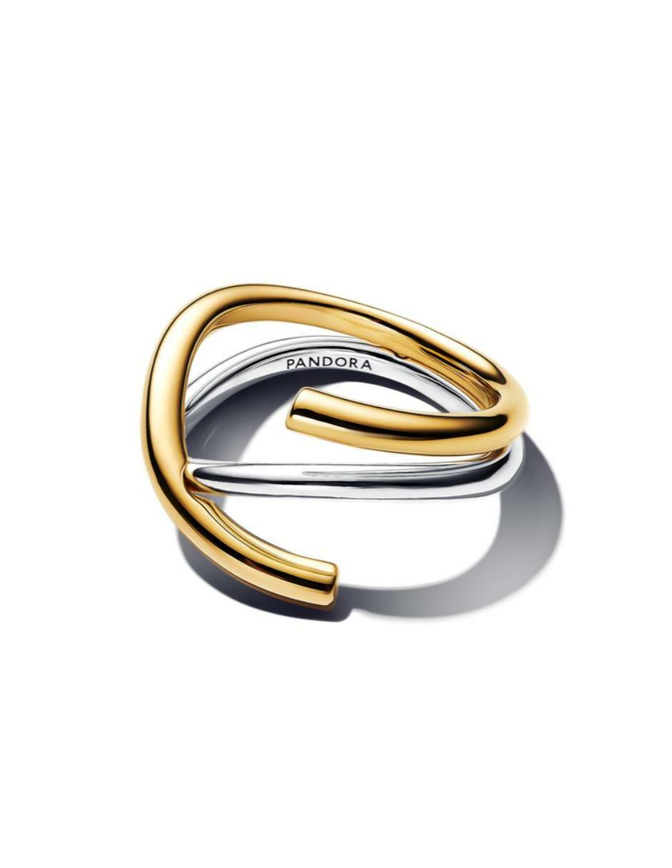 Anillo Essence de plata P 925 con acabado baño de oro 2