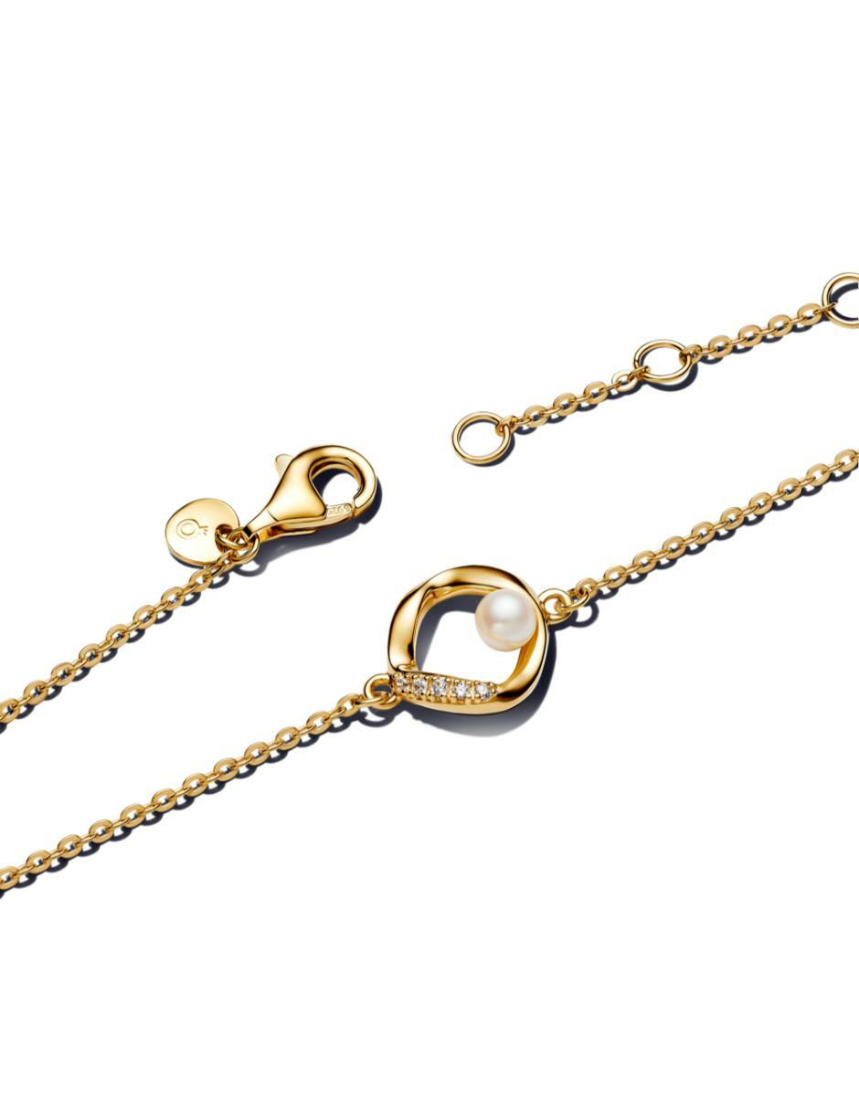 Brazalete de plata P 925 con acabado baño de oro 2