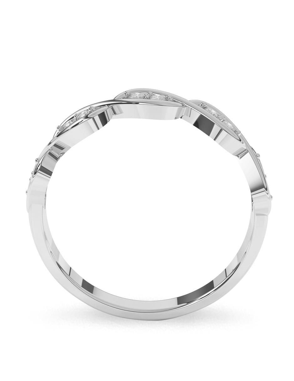 Anillo 14 k de oro zirconia pulido 4