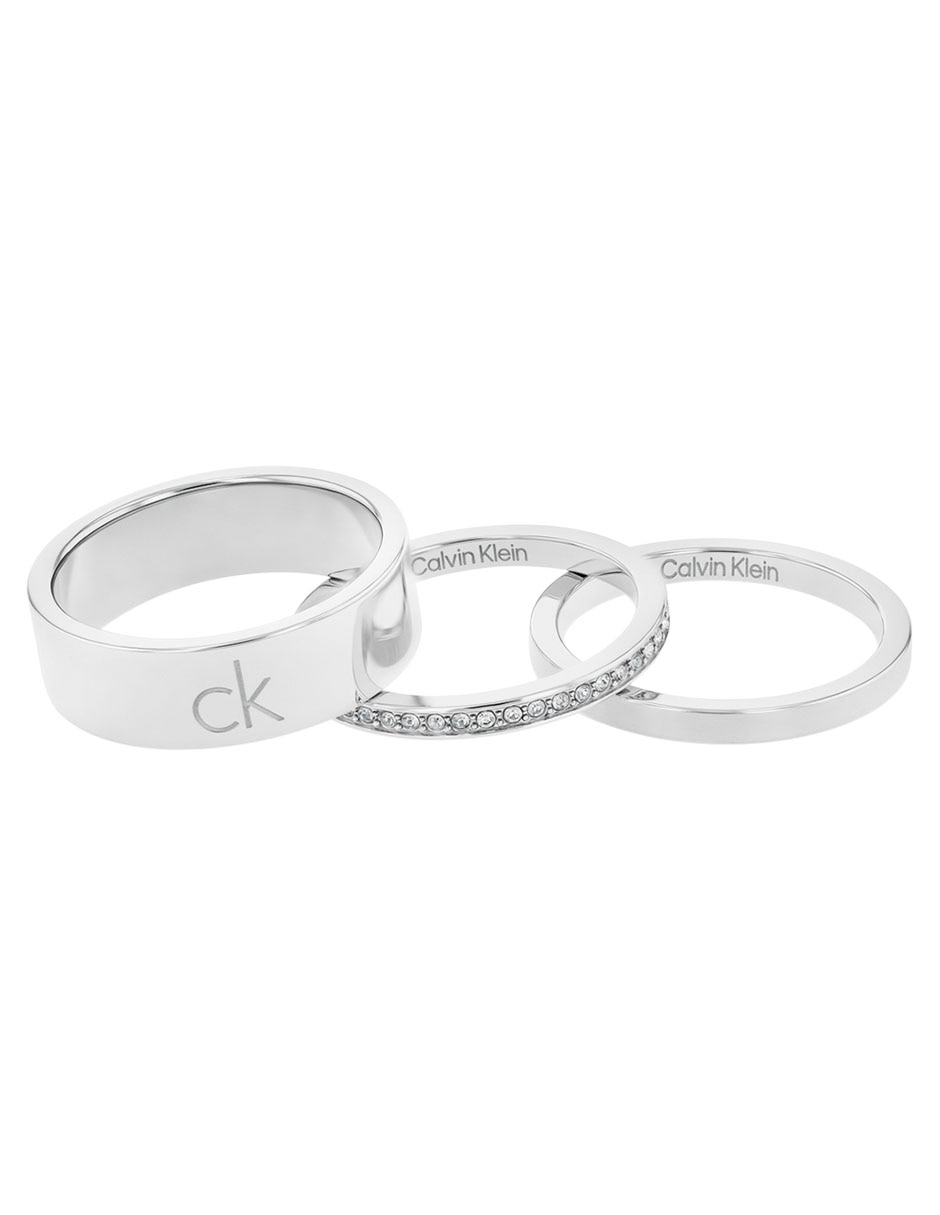 Set anillo cristal brillante