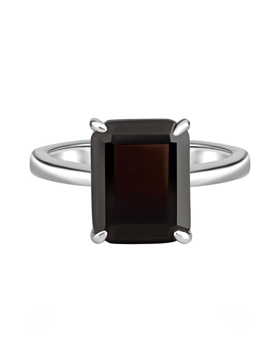 Anillo P 925 de plata ónix mate