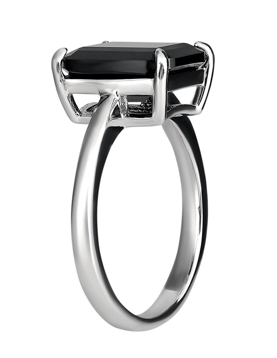 Anillo P 925 de plata ónix mate 2