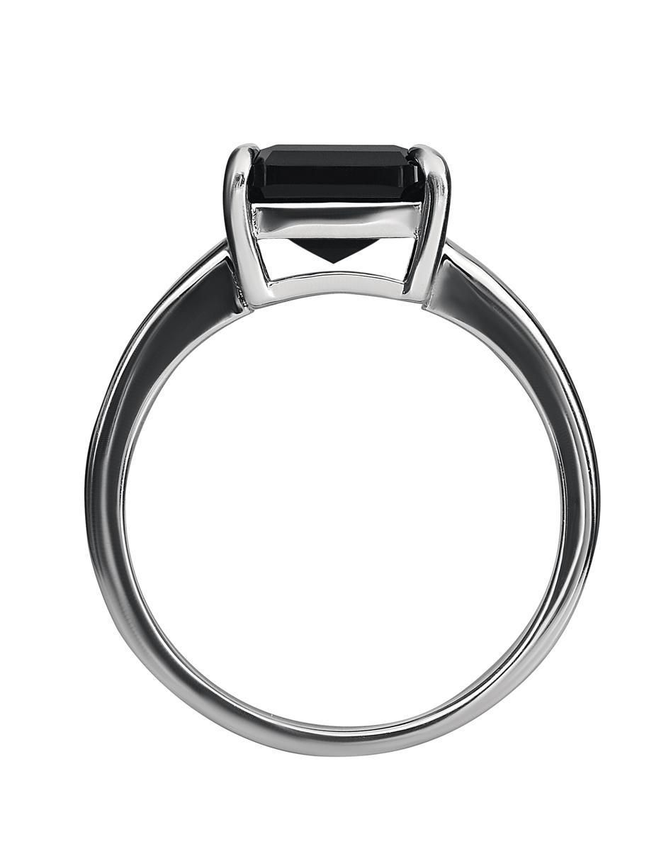 Anillo P 925 de plata ónix mate 3