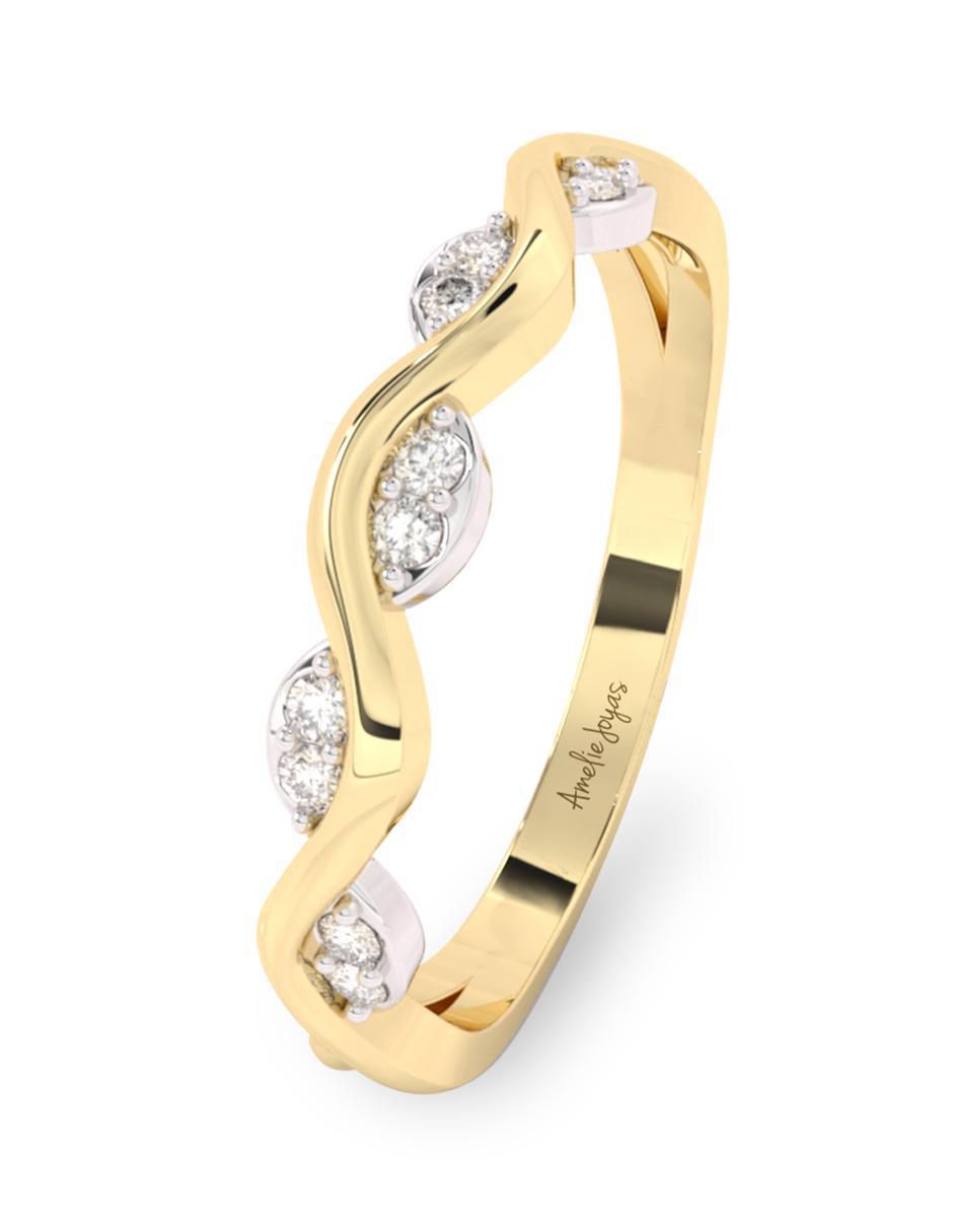 Anillo "de (si aplica)" ninguna amelie joyas sin colección  no aplica 10 k "de" oro zirconia pulido