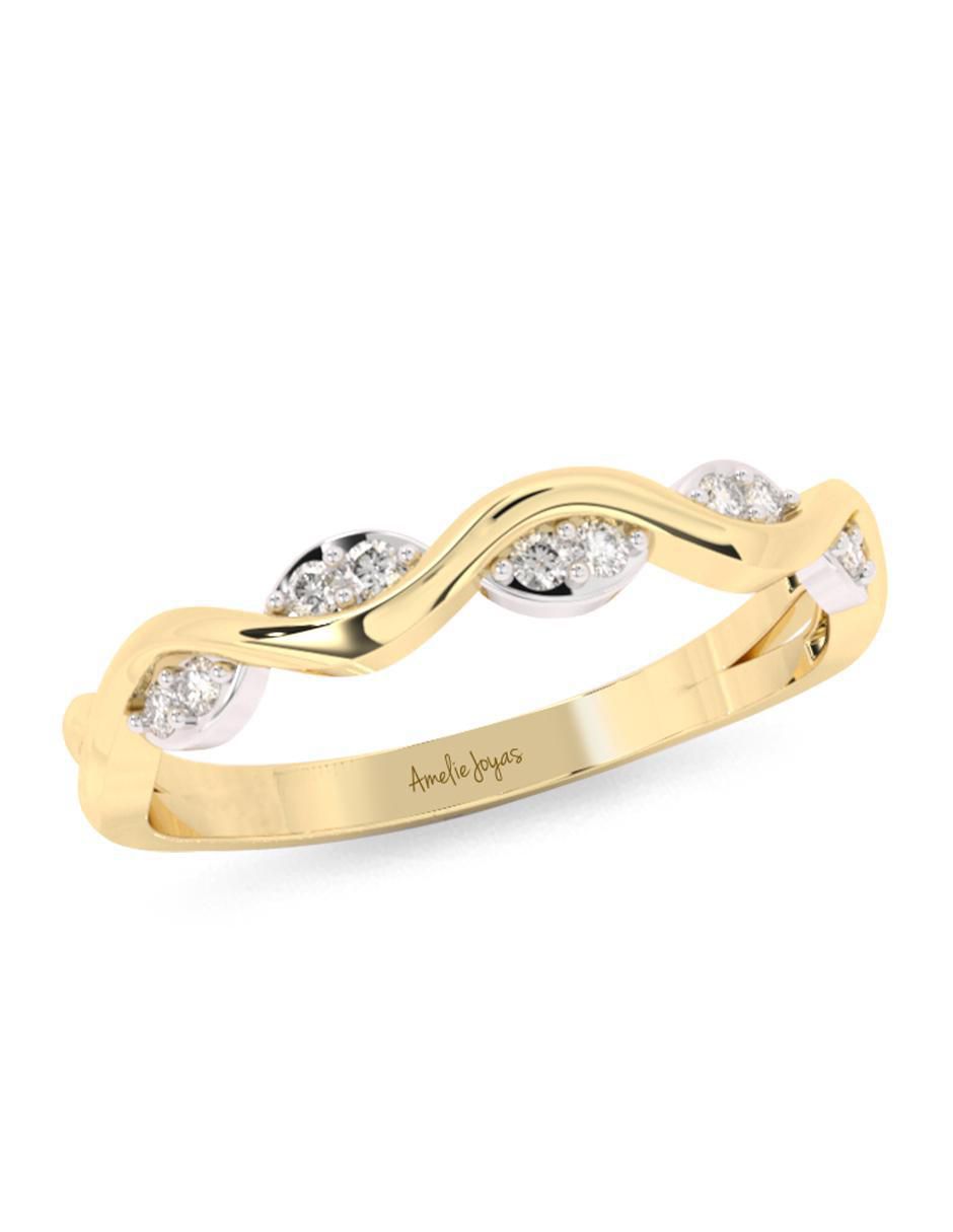 Anillo "de (si aplica)" ninguna amelie joyas sin colección  no aplica 10 k "de" oro zirconia pulido