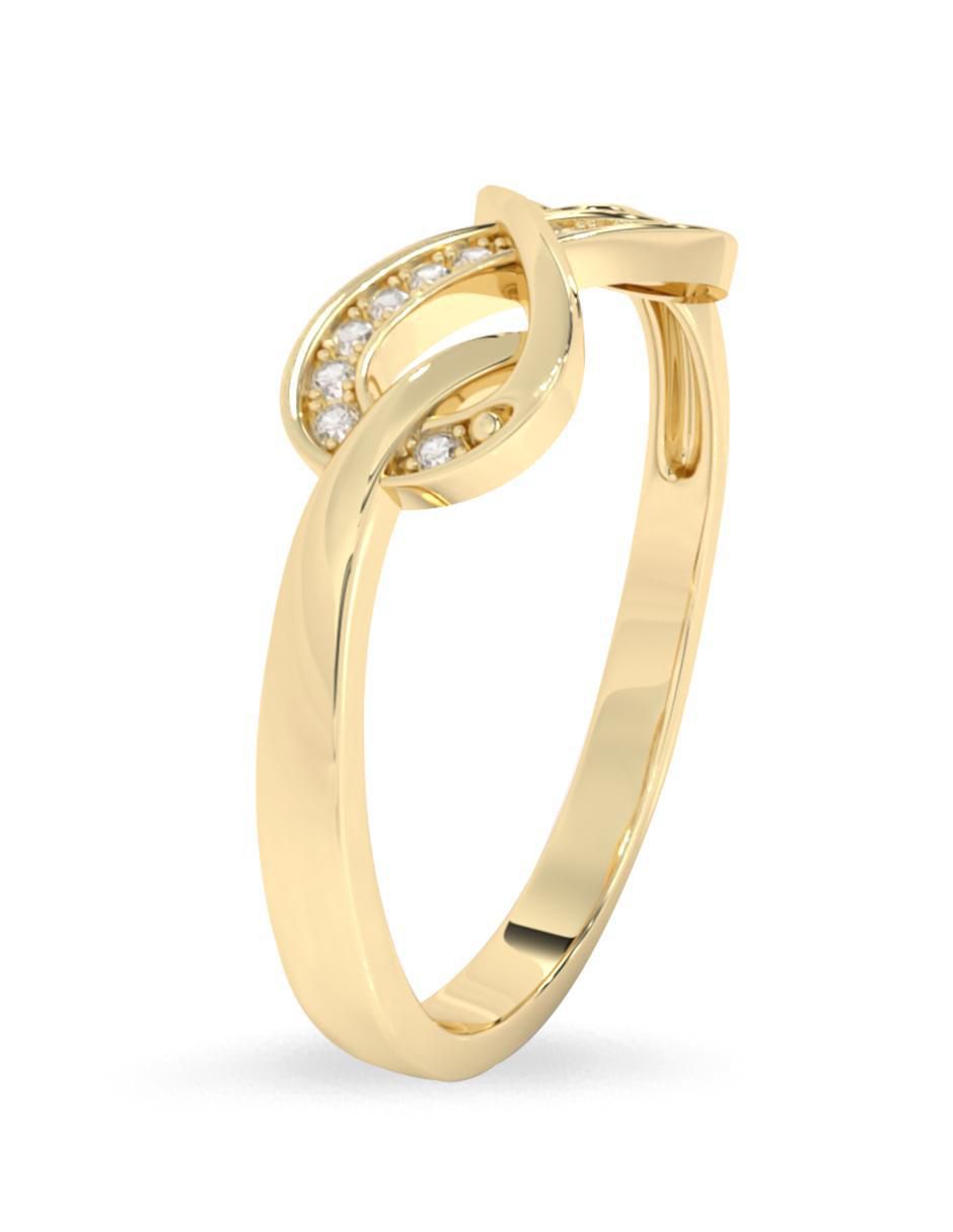 Anillo "de (si aplica)" infinito amelie joyas sin colección no aplica 10 k "de" oro zirconia pulido