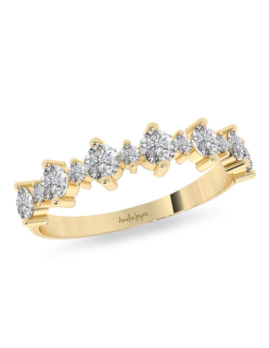 Anillo "de (si aplica)" ninguna amelie joyas sin colección no aplica 10 k "de" oro zirconia pulido