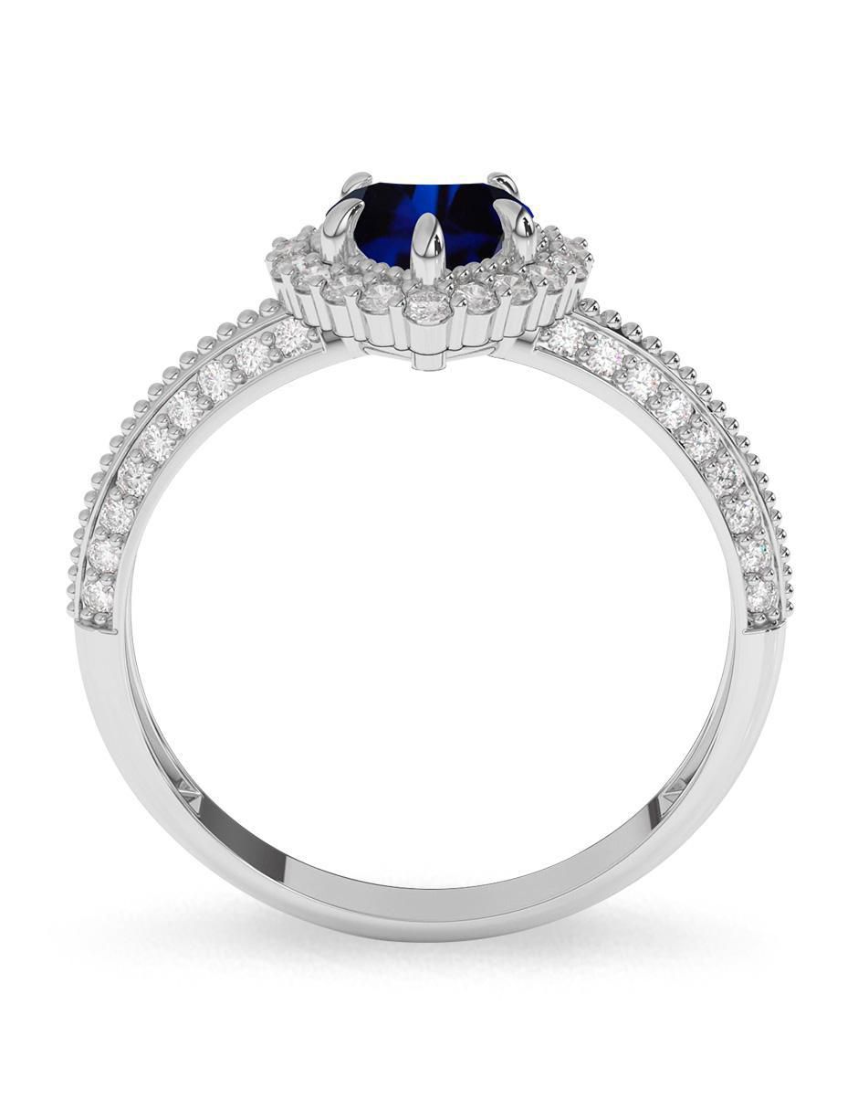 Anillo de corazón 10 k de oro zirconia pulido 3