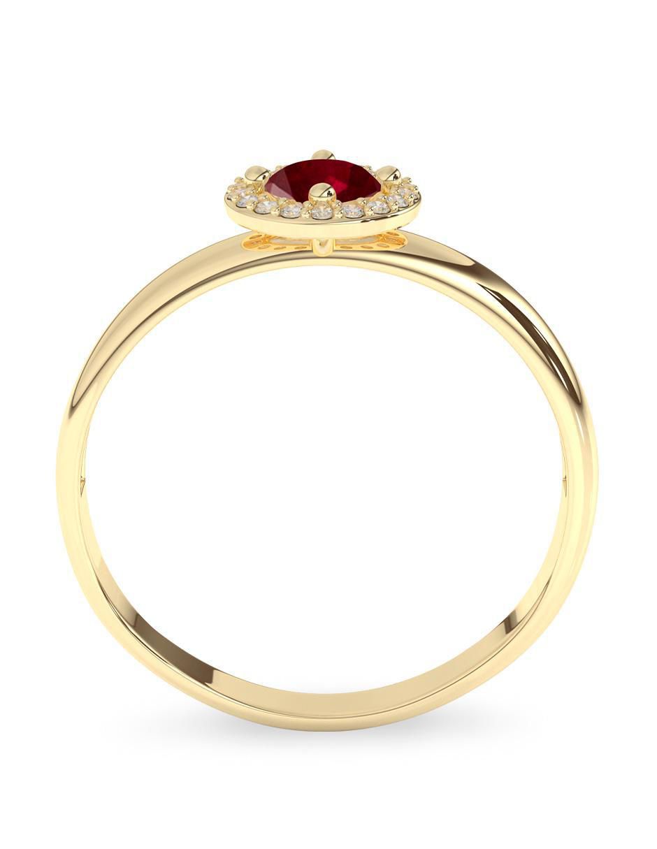 Anillo "de (si aplica)" ninguna amelie joyas sin colección  no aplica 10 k "de" oro rubí pulido