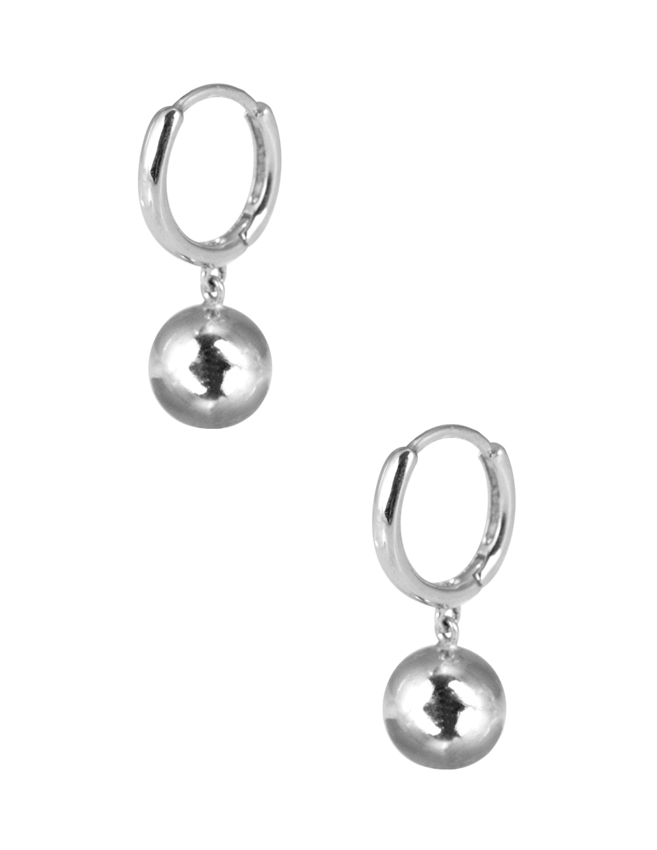 Aretes de esfera con acabado brillante 2