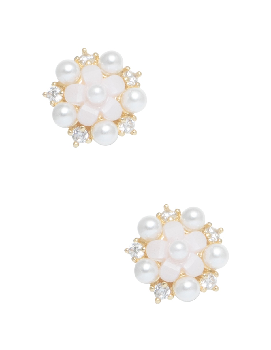 Aretes de flor Flor perla