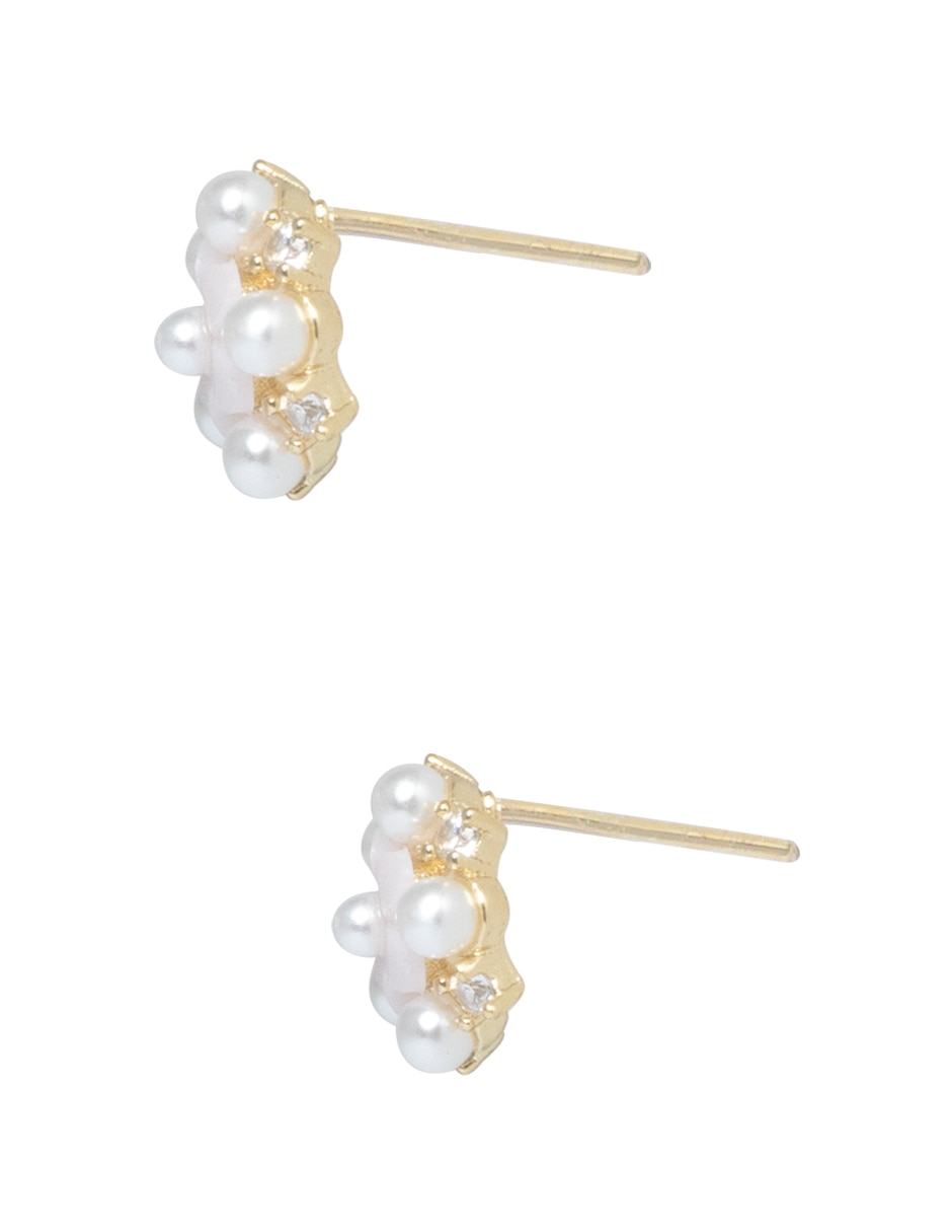 Aretes de flor Flor perla 3