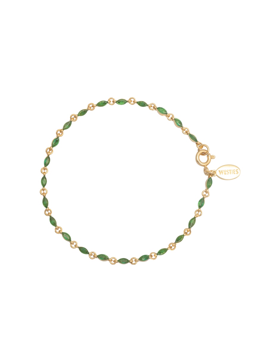 Pulsera Navettes con acabado brillante