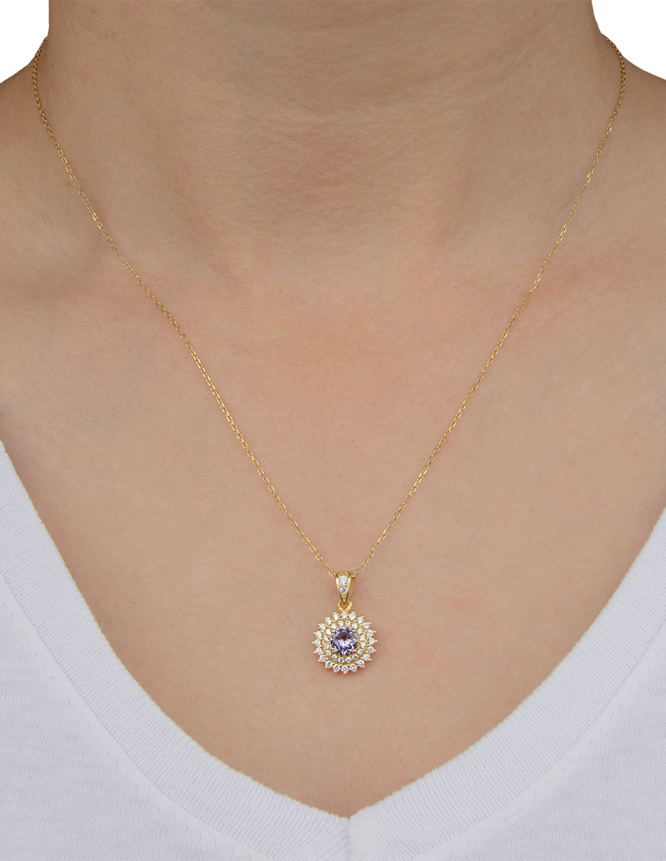 Collar con dije Pavé de plata P 925 3