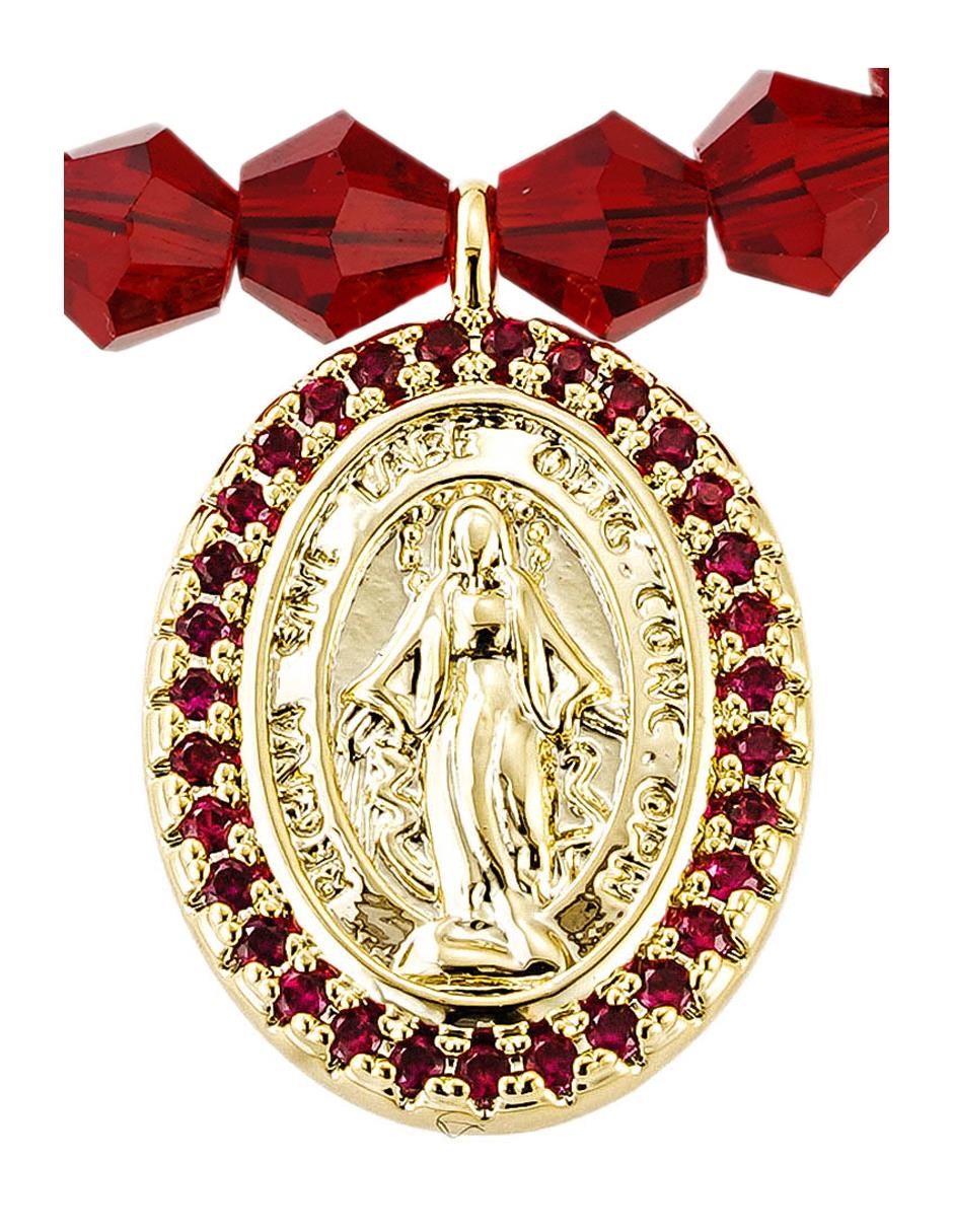 Pulsera 14 k Religiosos con acabado baño de oro 2