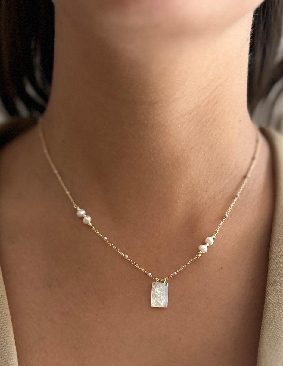 Collar de baño de oro 14 K 3