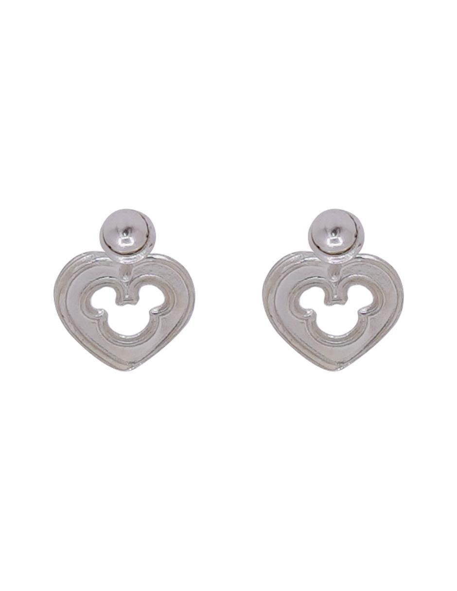 Broqueles de corazón de plata P 925 con acabado brillante 4