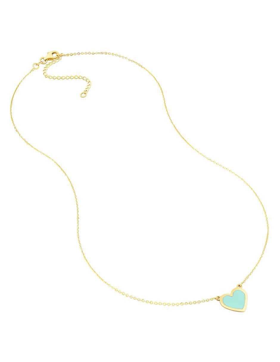 Collar de corazón de plata P 925 6