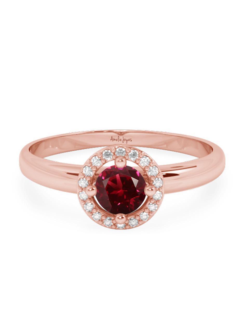 Anillo 10 k de oro zirconia pulido Anillo 10 k de oro zirconia pulido