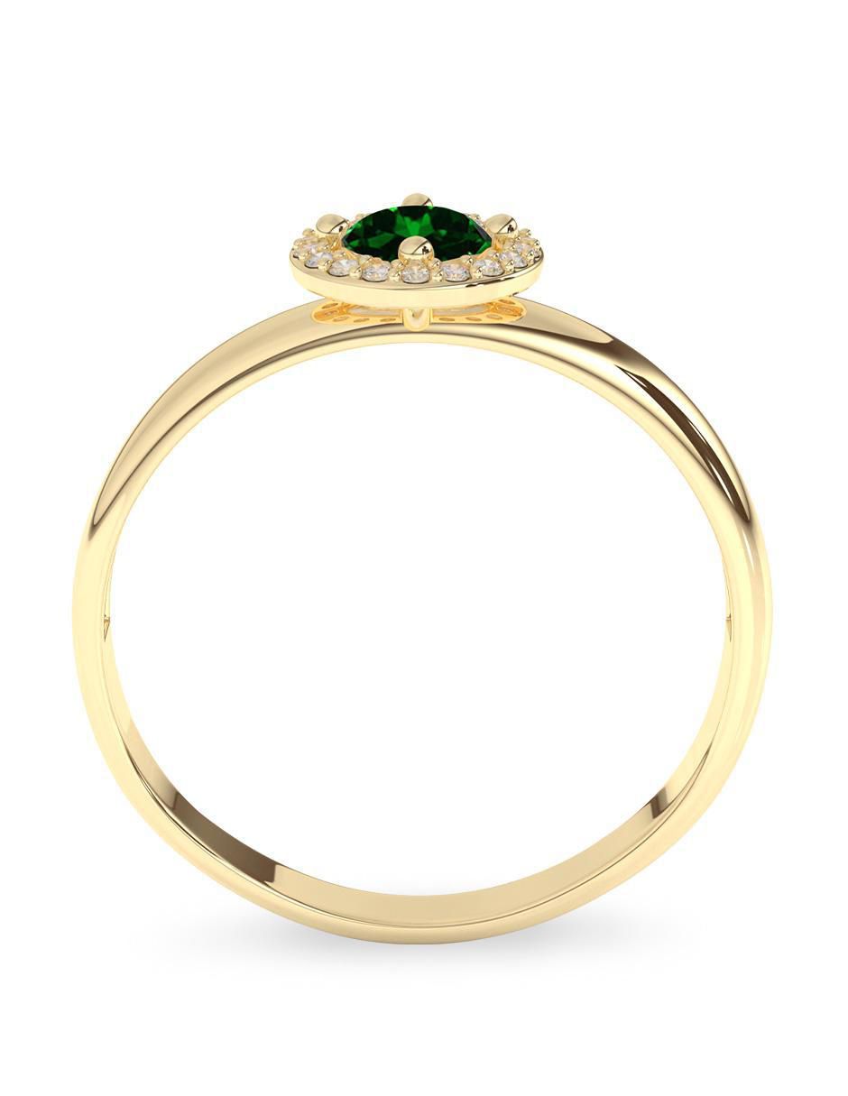 Anillo "de (si aplica)" redondo amelie joyas sin coleccion no aplica 10 k "de" oro zirconia pulido