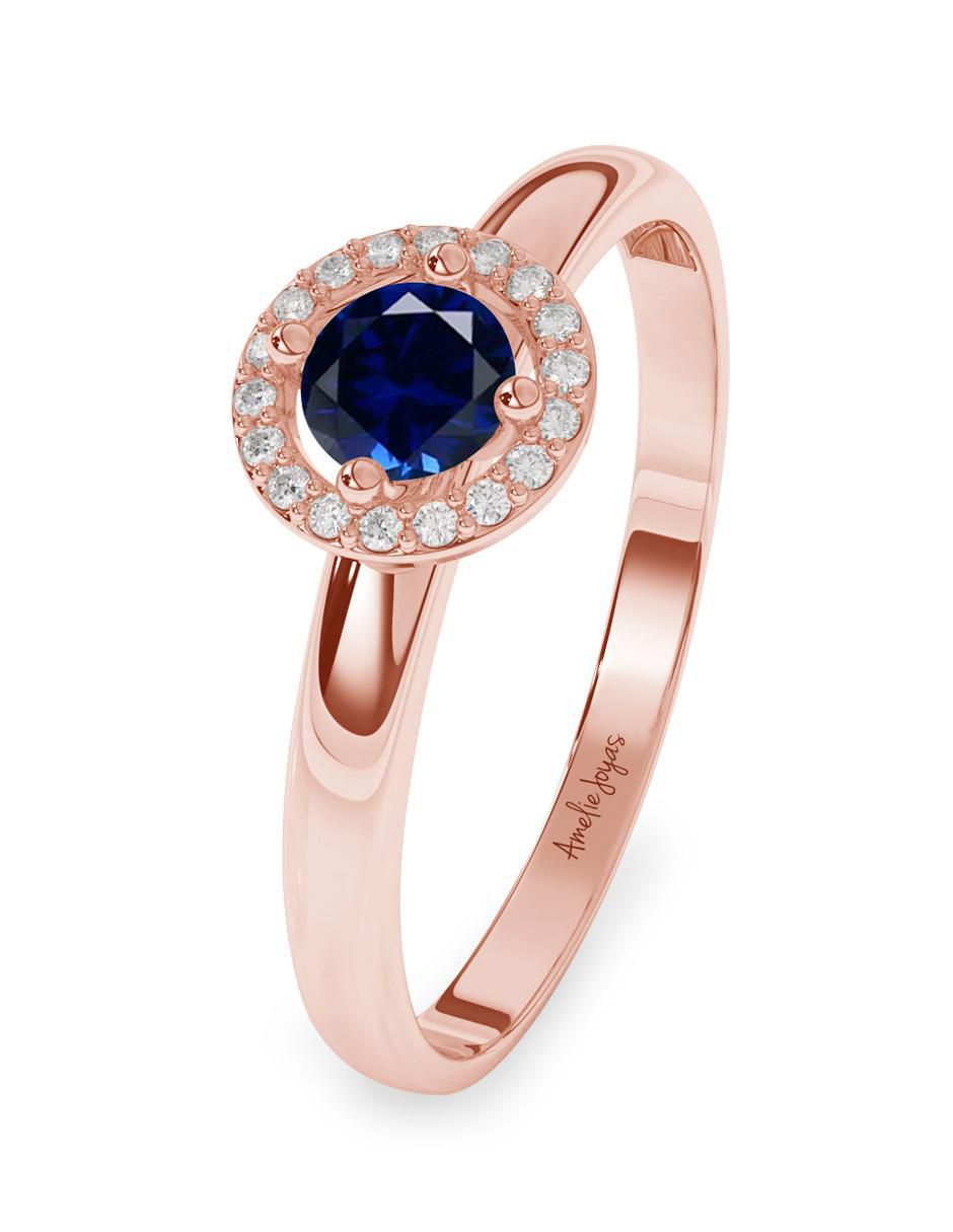 Anillo 10 k de oro zirconia pulido 2