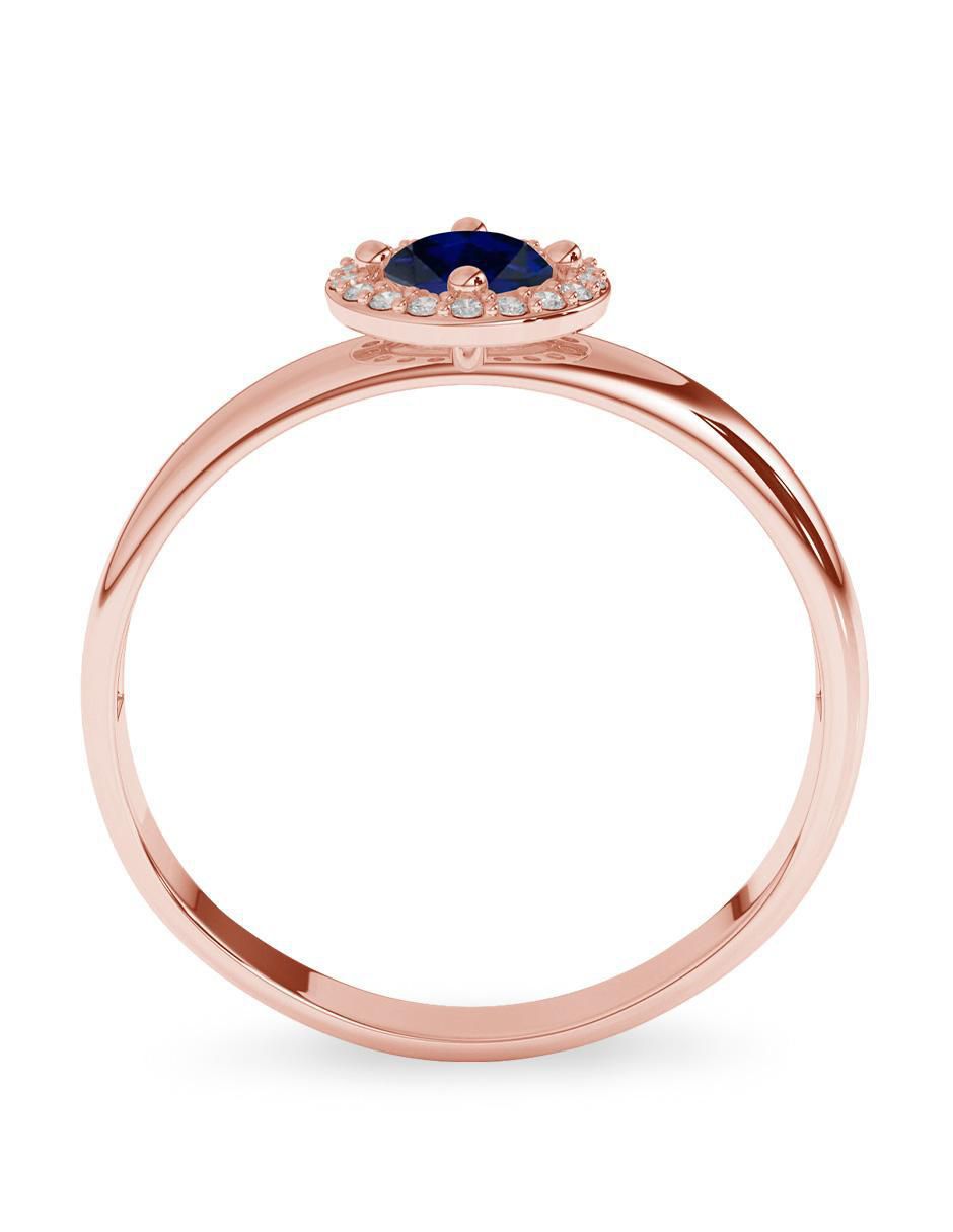 Anillo 10 k de oro zirconia pulido 3