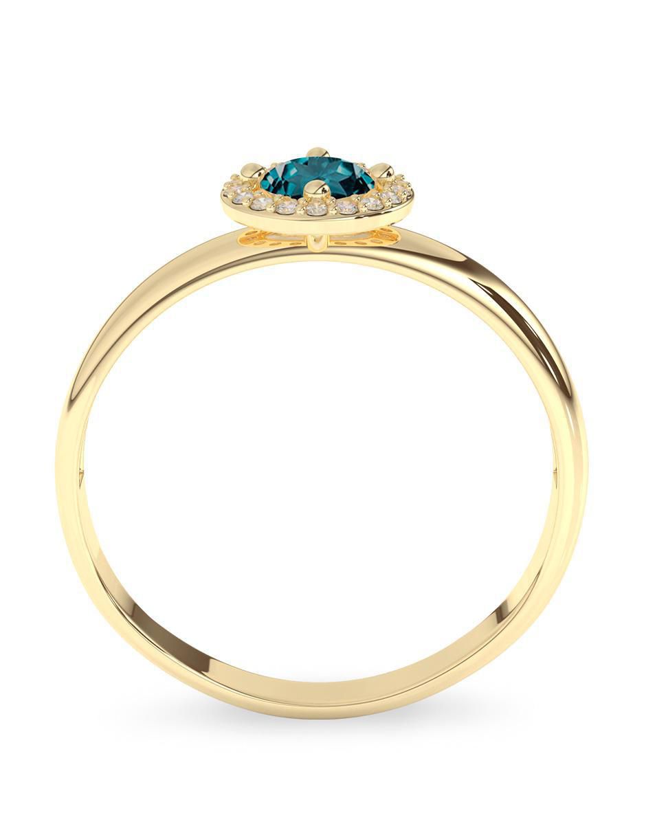 Anillo "de (si aplica)" redondo amelie joyas sin coleccion no aplica 10 k "de" oro zirconia pulido