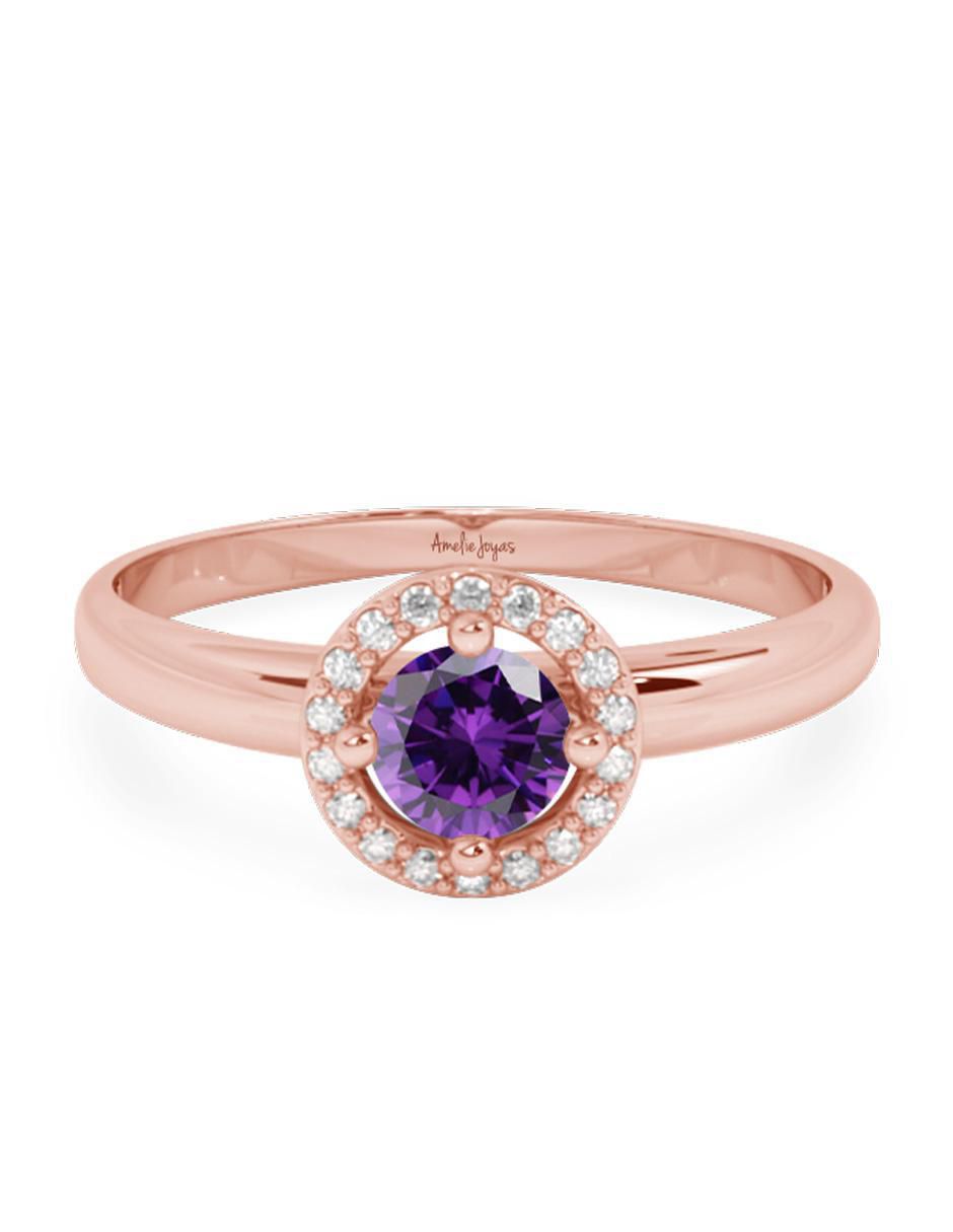 Anillo 10 k de oro zirconia pulido Anillo 10 k de oro zirconia pulido