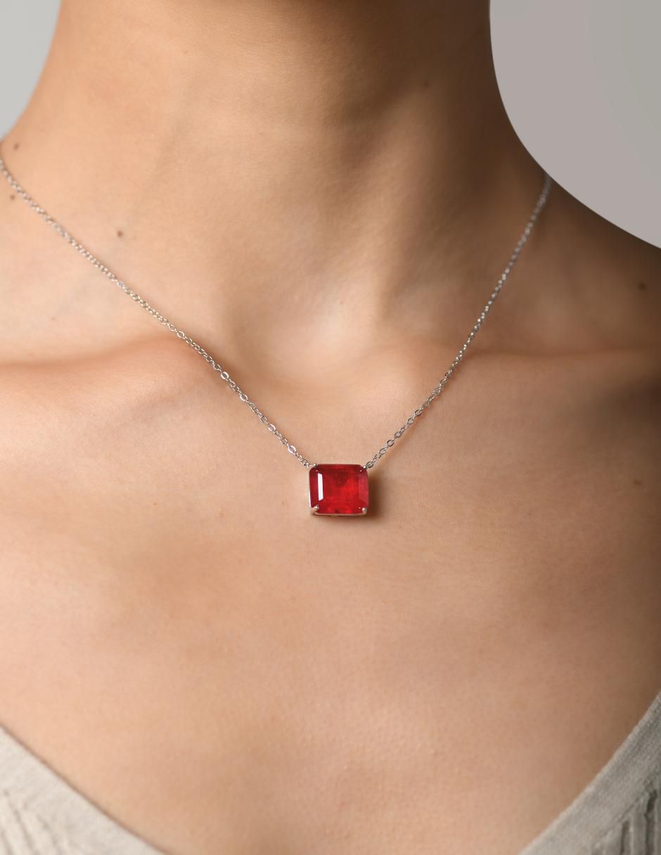 Collar cuadrado de plata P 925 3