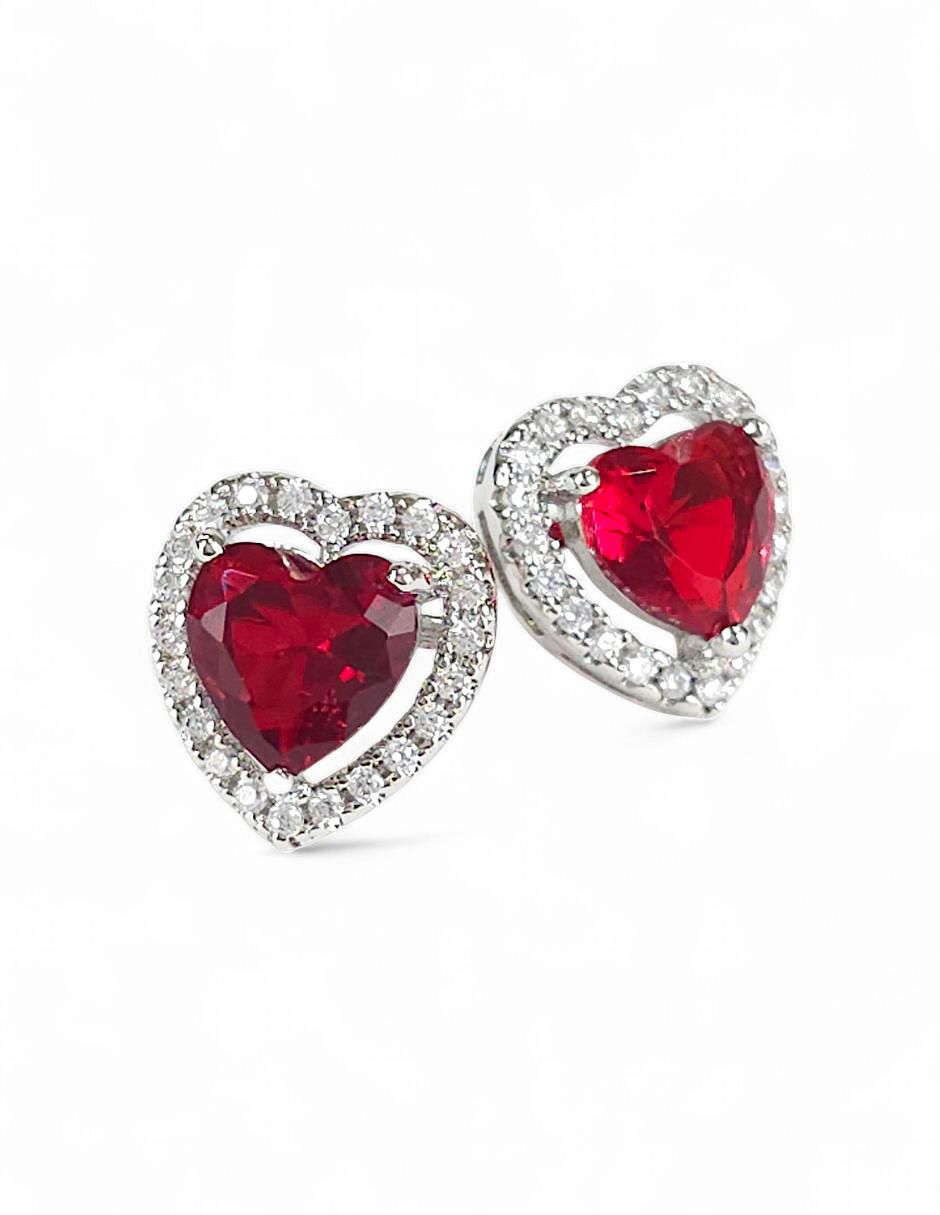 Aretes y collar de zirconia 6